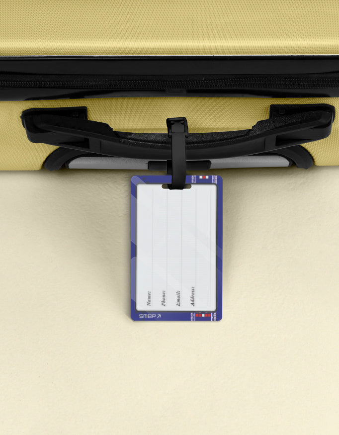 Sambalpuri Luggage Tag Blue